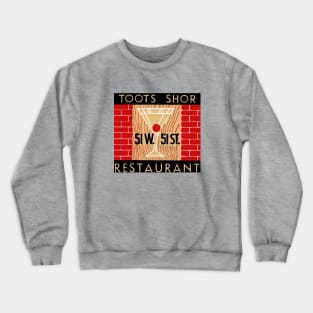 Toots Shor Matchbook New York City Crewneck Sweatshirt